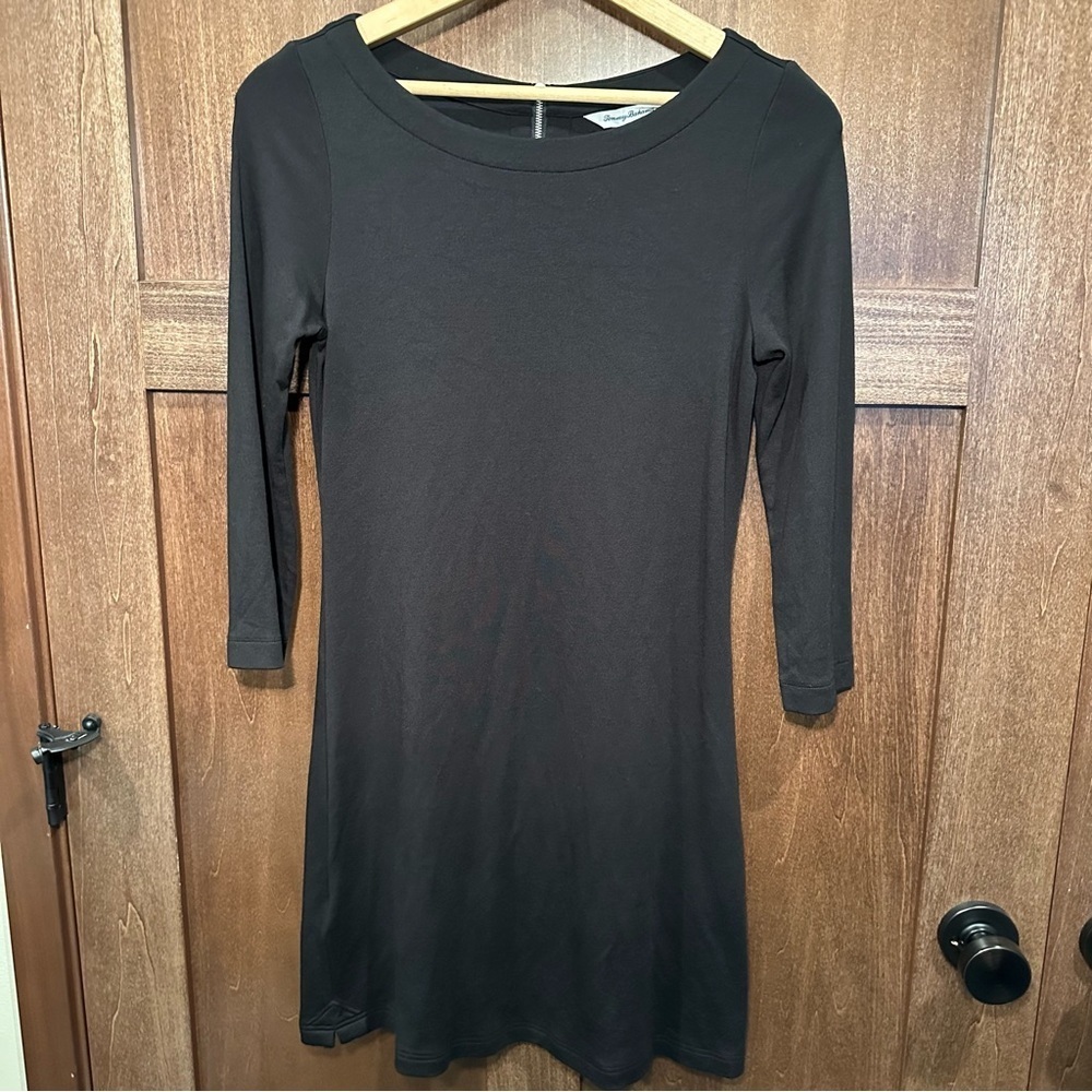Tommy Bahama Black Long Sleeve Dress